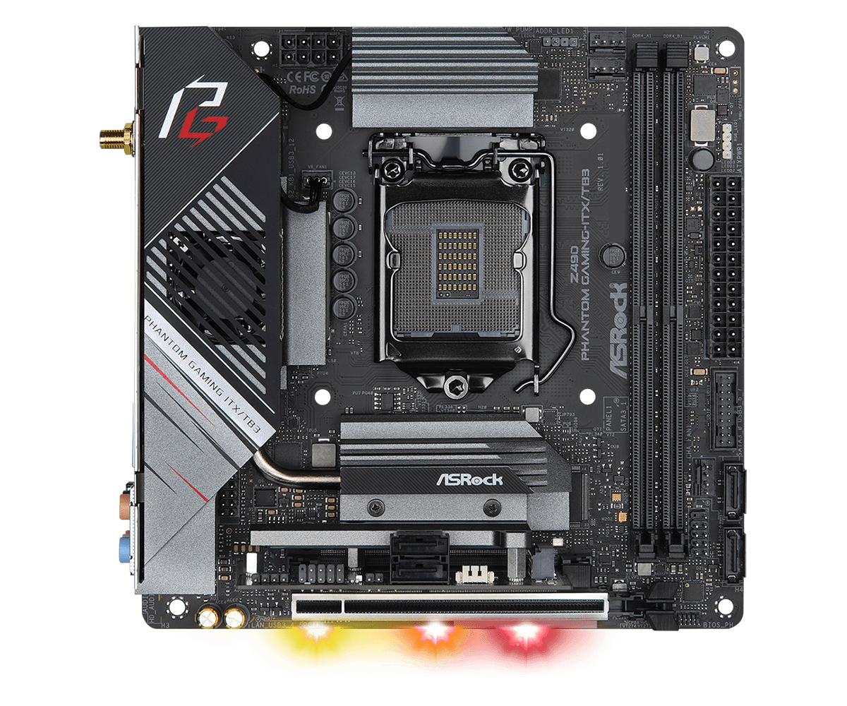 新品 ASROCK Z490 Phantom Gaming-ITX/TB3 mi
